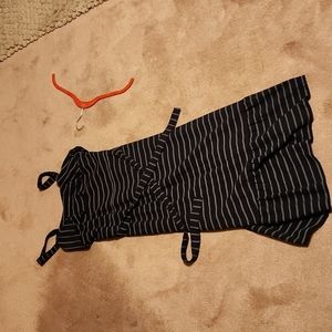 Banana Republic women's dress size 4 black with white stripes